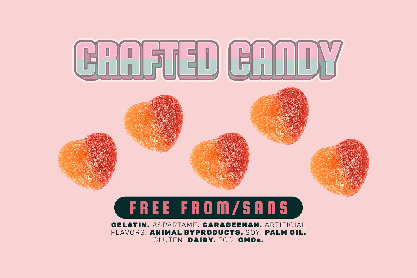 Peach Hearts - 12 bags