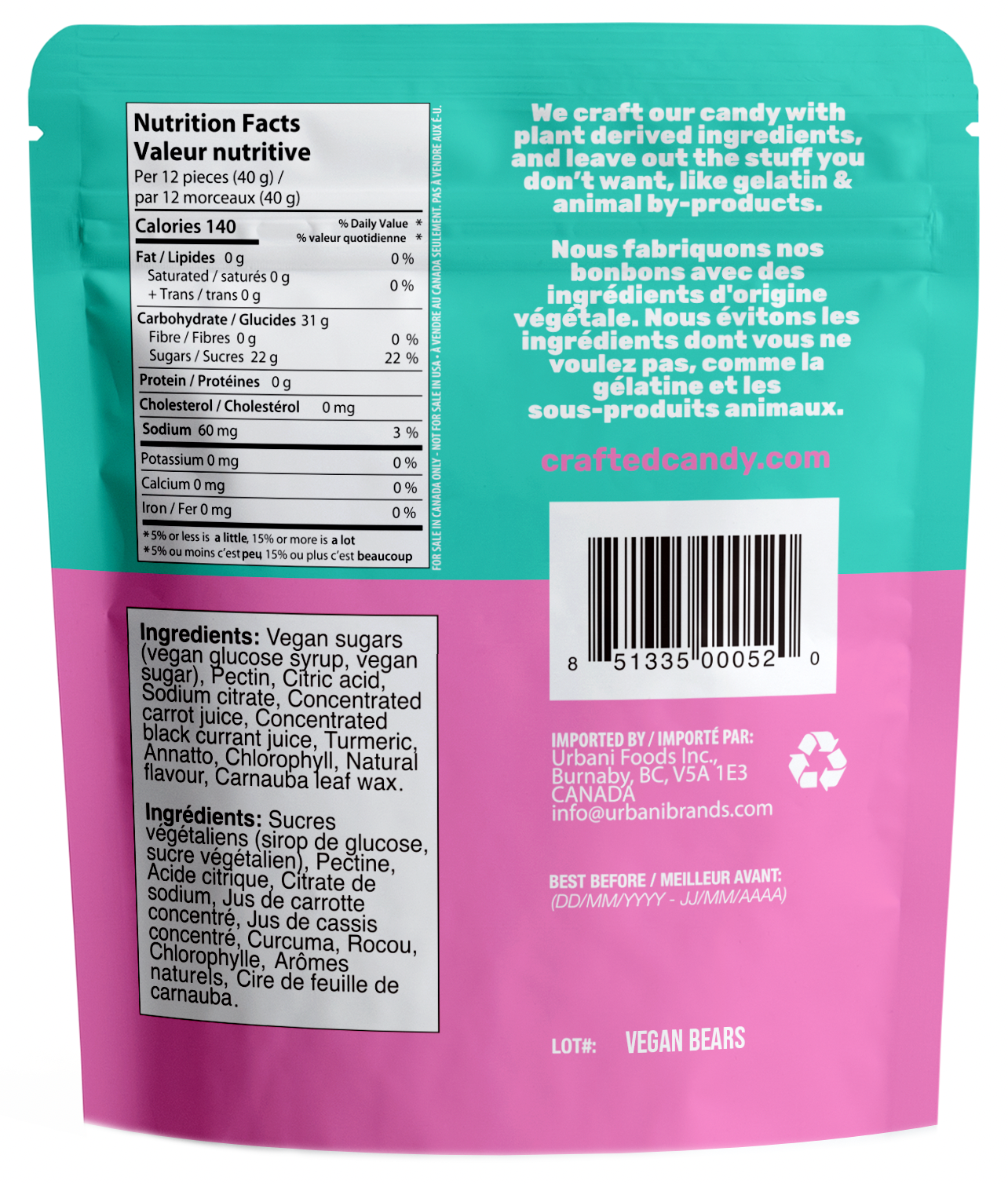 Plant Based Bears - 12 bags