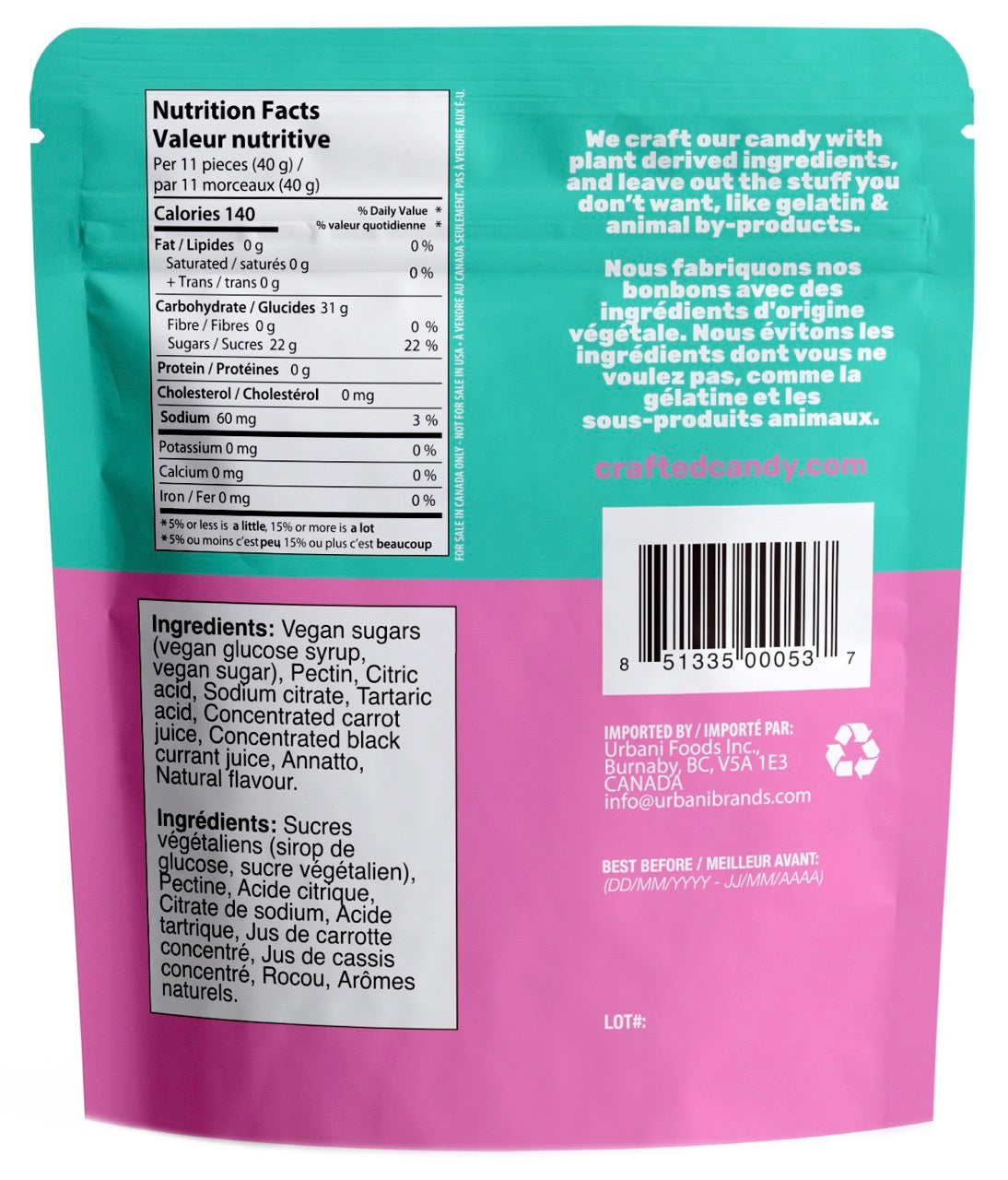 Variety Pack - 12 bags - Bears, Peach Hearts & Cola Gummies