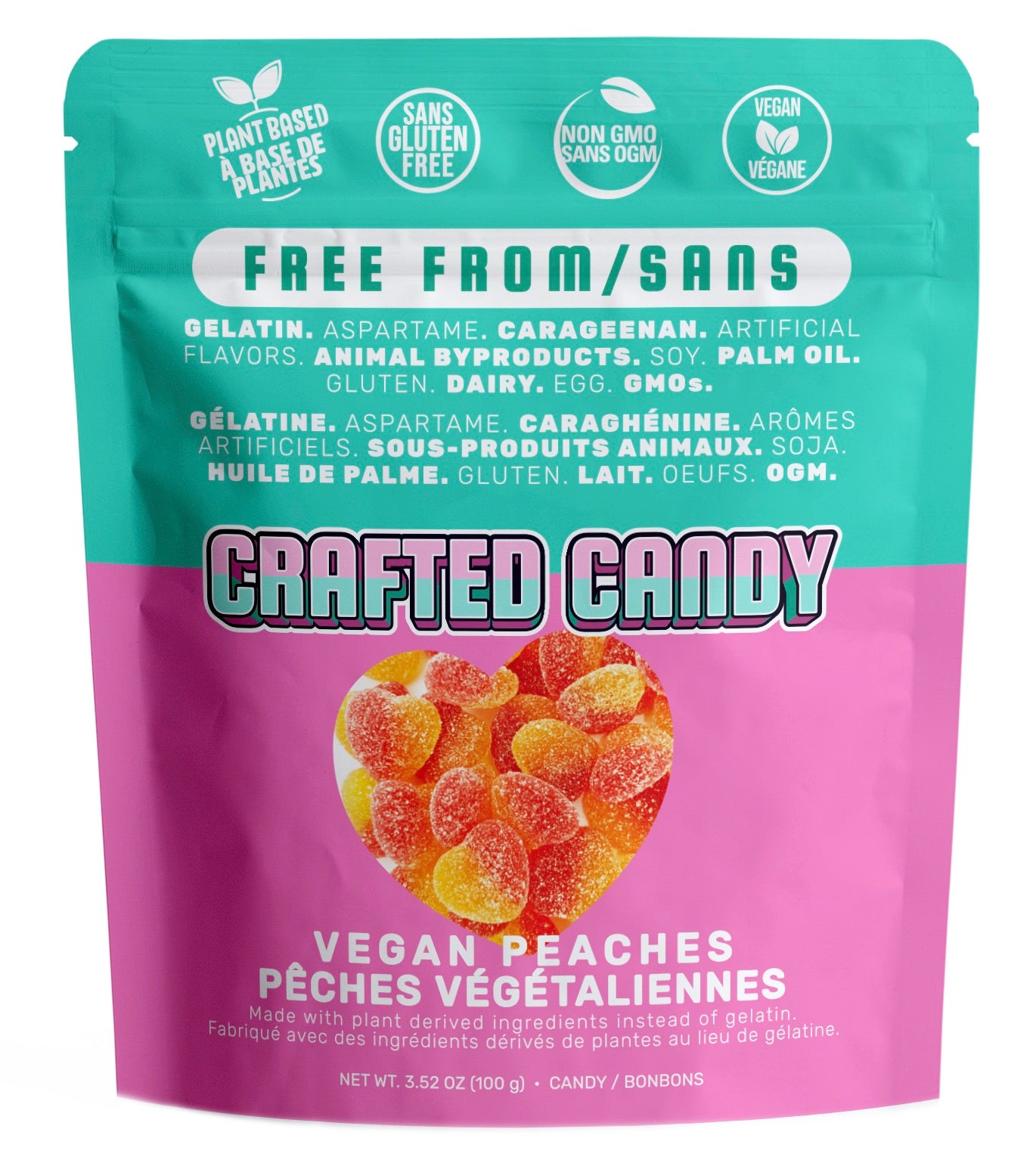 Peach Hearts - 12 bags