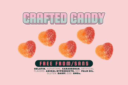 Variety Pack - 12 bags - Bears, Peach Hearts & Cola Gummies